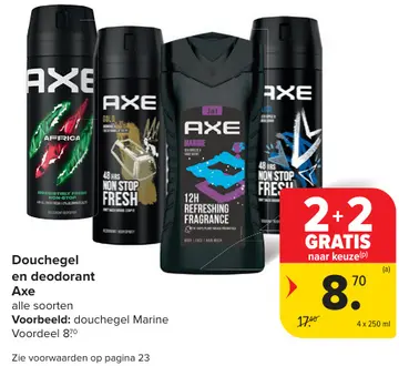 Aanbieding: Douchegel en deodorant Axe