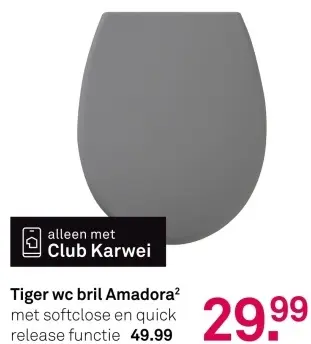 Aanbieding: Tiger wc bril Amadora²