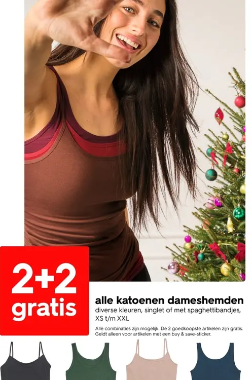 Aanbieding: Katoenen dameshemden