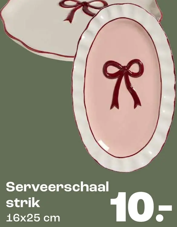 Aanbieding: Serveerschaal strik