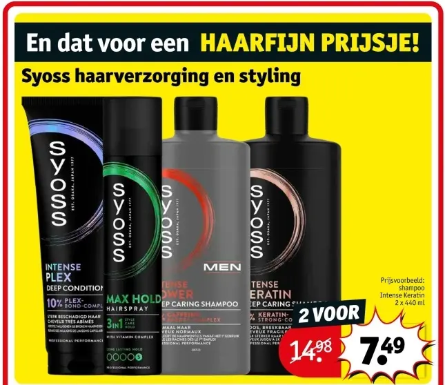 Aanbieding: Syoss haarverzorging en styling