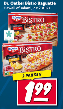 Aanbieding: Dr. Oetker Bistro Baguette Hawaii of salami