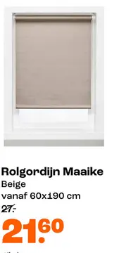 Aanbieding: Rolgordijn Maaike