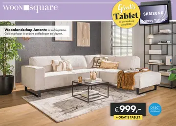 Aanbieding: Amante hoekbank pearl