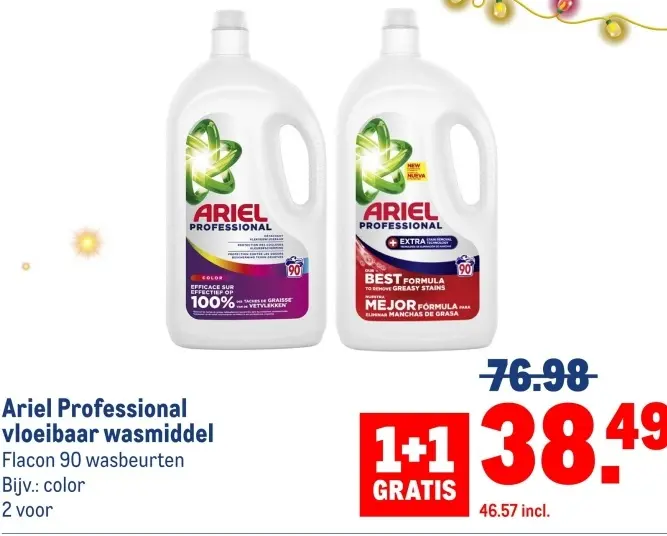 Aanbieding: Ariel Professional vloeibaar wasmiddel