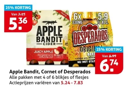 Aanbieding: Apple Bandit, Cornet of Desperados