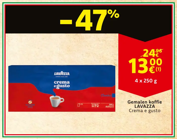 Aanbieding: Gemalen koffie