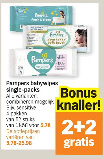 Promotie: babywipes single-packs