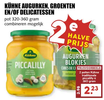 Aanbieding: Kühne augurken, groenten en/of delicatessen