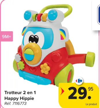 Offre: Trotteur 2 en 1 Happy Hippie
