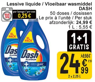 Aanbieding: Lessive liquide / Vloeibaar wasmiddel