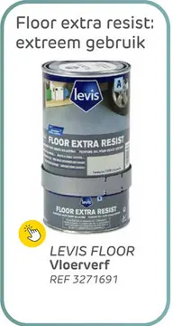 Promotie: Levis vloerverf floor extra resist parelgrijs 750ml
