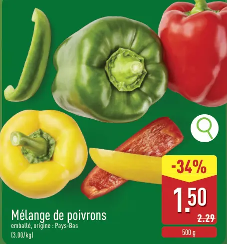 Offre: Mélange de poivrons
