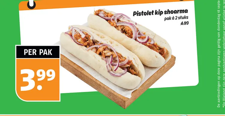Aanbieding: Pistolet kip shoarma