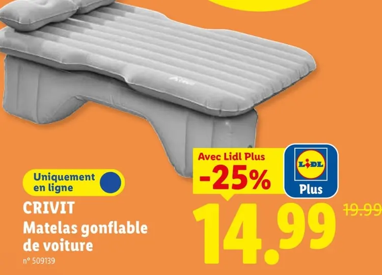 Offre: Matelas gonflable de voiture