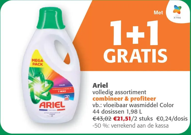 Aanbieding: Ariel vloeibaar wasmiddel Color