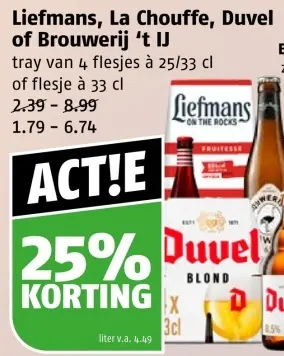 Aanbieding: Liefmans, La Chouffe, Duvel of Brouwerij 't IJ