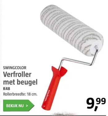 Aanbieding: Verfroller met beugel
