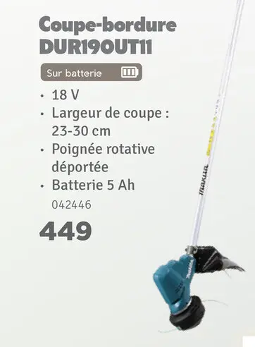 Offre: Coupe-bordure DUR190UT11