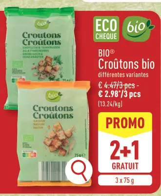 Offre: Croûtons bio