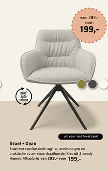 Promotie: Stoel Dean