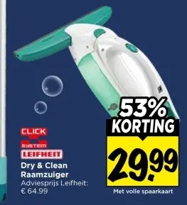 Aanbieding: Dry & Clean Raamzuiger