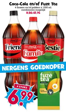 Aanbieding: Coca-Cola en/of Fuze Tea