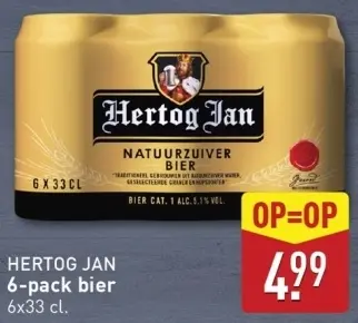Aanbieding: 6-pack bier