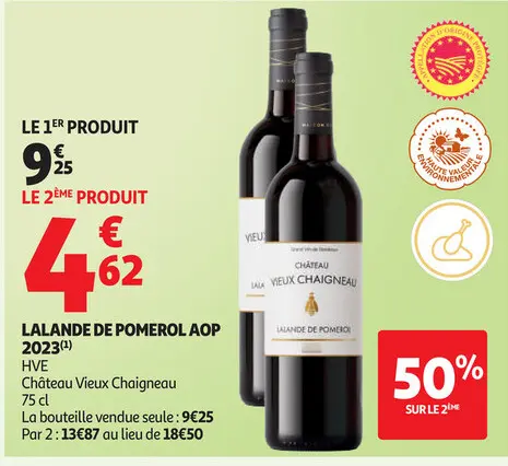 Offre: Lalande de pomerol aop