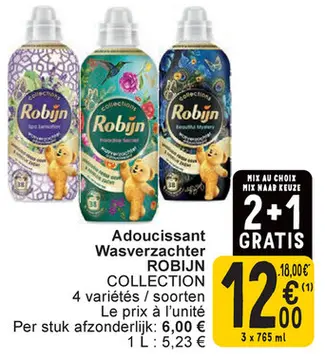 Offre: Adoucissant Wasverzachter ROBIJN COLLECTION