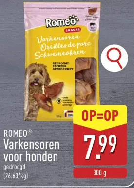 Aanbieding: Varkensoren voor honden