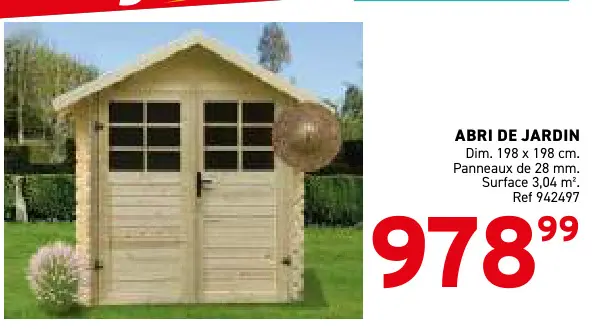 Offre: Abri de jardin