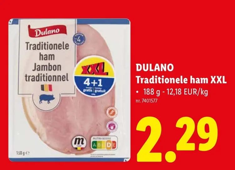 Promotie: Traditionele ham XXL