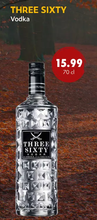 Aanbieding: THREE SIXTY Vodka