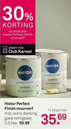 Aanbieding: Perfect Finish muurverf