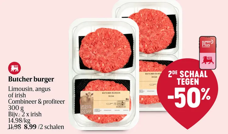 Aanbieding: Butcher burger