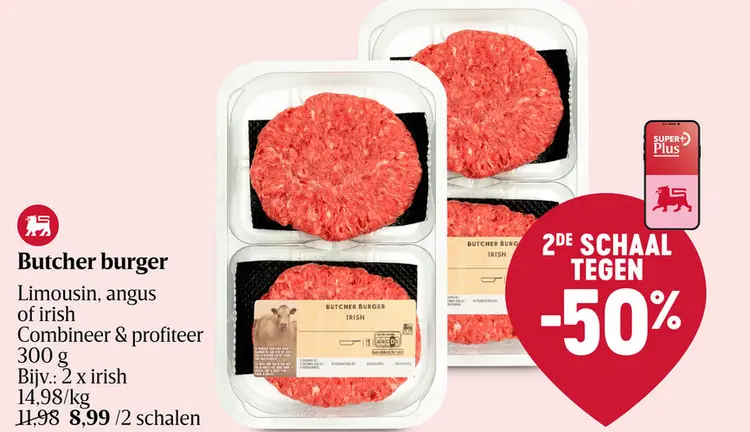 Aanbieding: Butcher burger