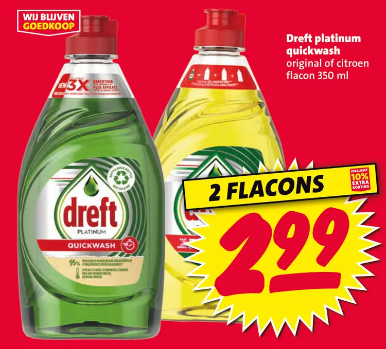 Aanbieding: Dreft platinum quickwash