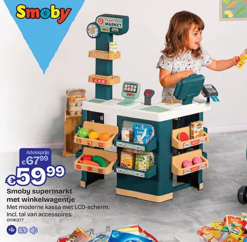 Aanbieding: Supermarkt met winkelwagentje