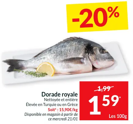 Offre: Dorade royale
