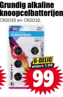 Aanbieding: Alkaline knoopcelbatterijen