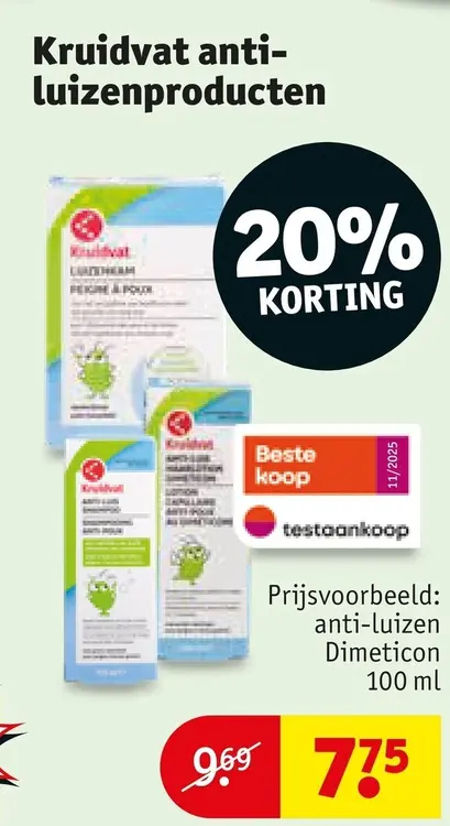Promotie: Anti-luizen Dimeticon