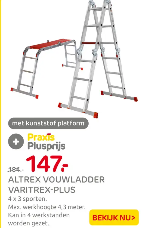 Aanbieding: Altrex vouwladder varitrex-plus