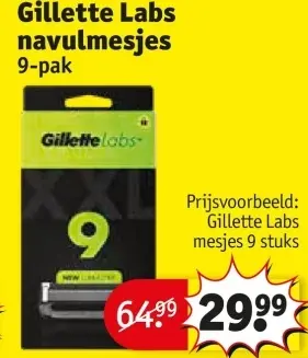 Aanbieding: Gillette Labs navulmesjes