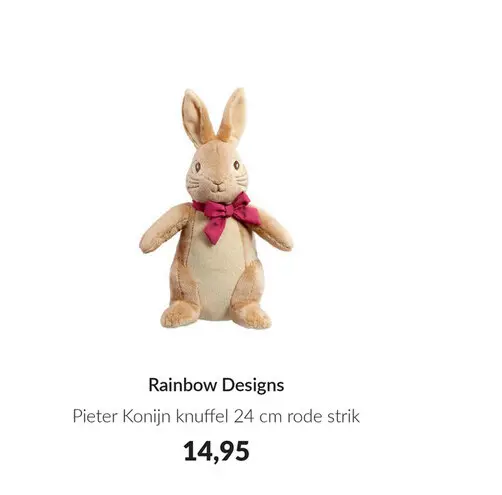 Aanbieding: Pieter Konijn knuffel