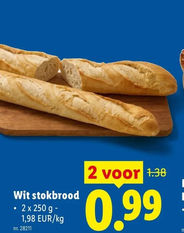 Promotie: Wit stokbrood