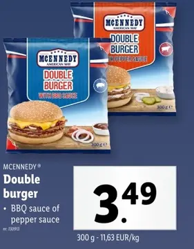 Aanbieding: Double burger