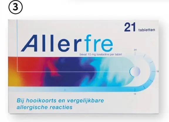 Aanbieding: Allerfre 10 mg loratadine tabletten