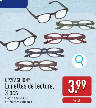 Offre: Lunettes de lecture