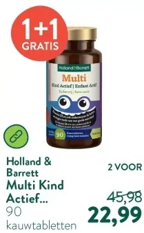 Aanbieding: Holland & Barrett Multi Kind Actief